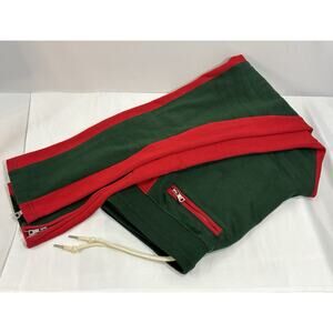 Men's Jordan Craig Red Green Zipper Sweatpants Size M Streetwear